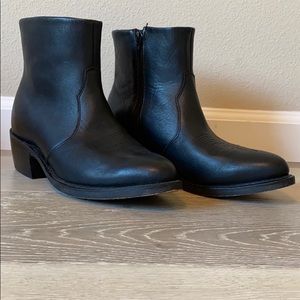 Mens Durango Black Western side zip boot Size 8.5
